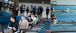 The rowing ergometer machines